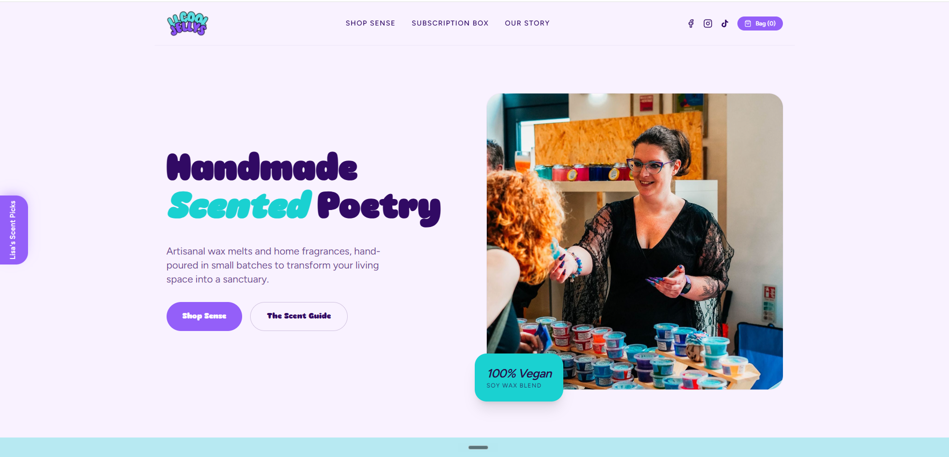 Bespoke web design for Cool Jellys - desktop preview